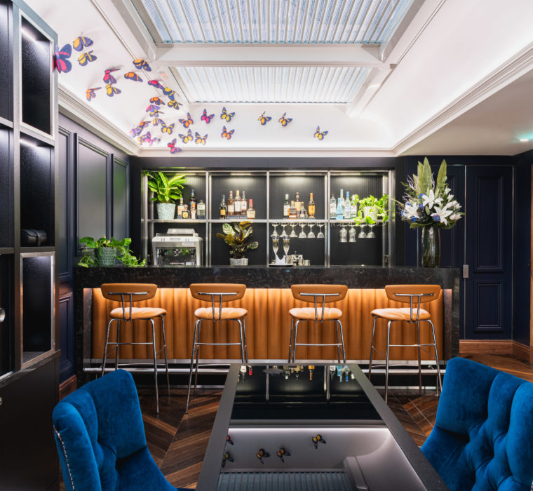 hospitality bar with seating